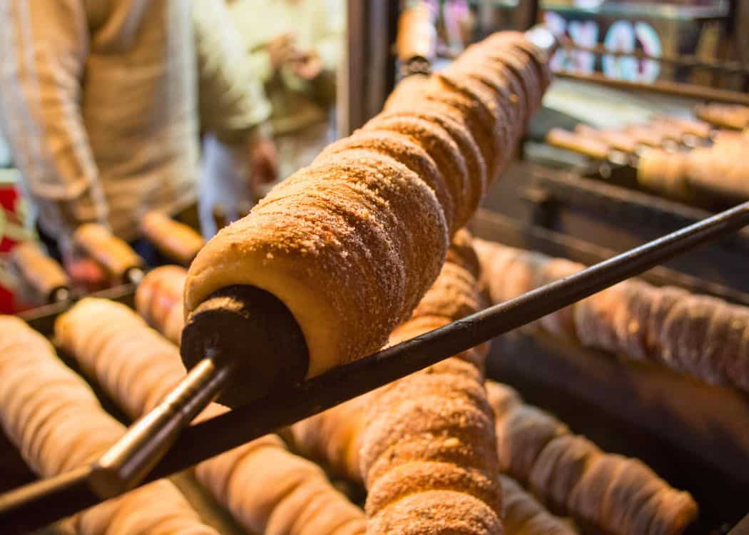 Chimney cones being made