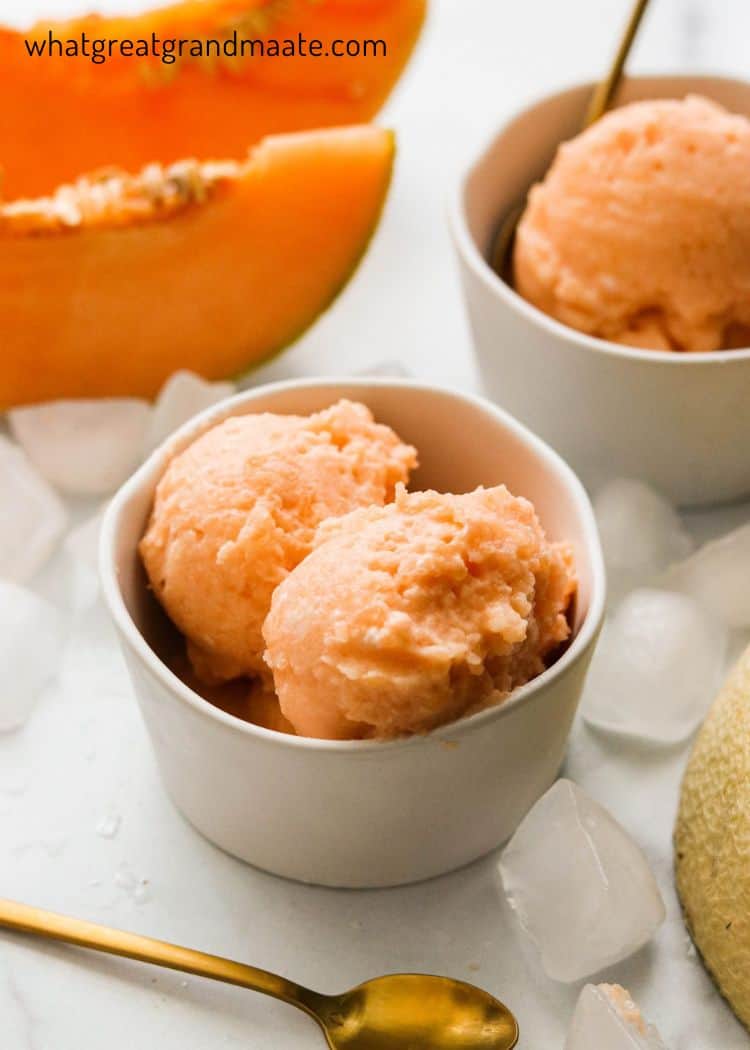 Cantaloupe Sorbet