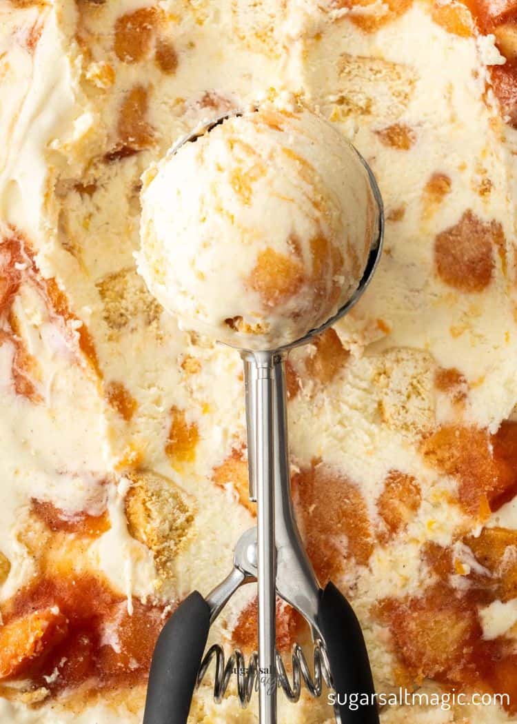 Peach Cobbler Ice Cream